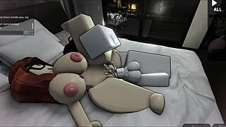 Hot Prostitute Teases Bent Over Doggystyle Game