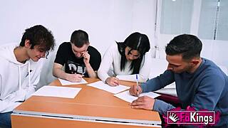 Lara Cruz teaches Amanda friends rough cougar cowgirl monster cock riding