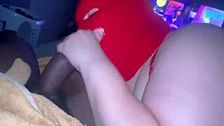 amateur bbw housewife slurps cock then takes deep backshots creampie