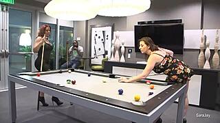 Nicky Ferrari's curvy milf interracial threesome pounding