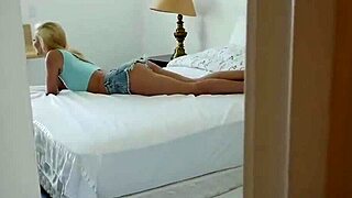 Petite young babes compete sucking riding big cock