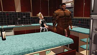 duane brown's maid hits jackpot with his huge cock luckiest ever! 🍫💦