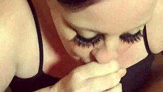 Her head game delivers sloppy deepthroat on big black cock