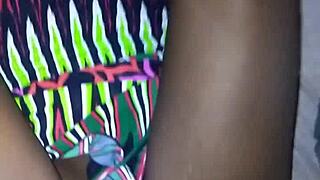 ebony hooker's creamy cunt filled with big black cock cum