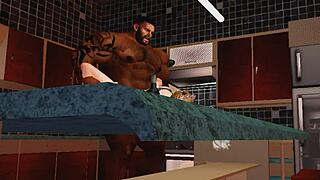 duane brown's maid hits jackpot with his huge cock luckiest ever! 🍫💦