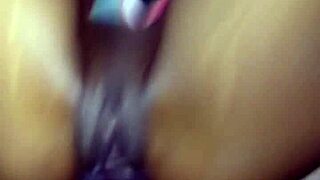 ebony hooker's creamy cunt filled with big black cock cum