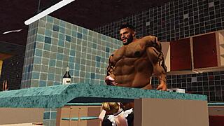 duane brown's maid hits jackpot with his huge cock luckiest ever! 🍫💦