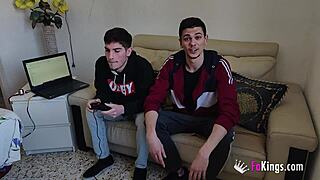 lily gets wildly banged doggystyle by best friends in steamy threesome