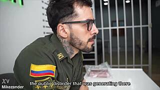 teaching inmate rough anal gaping on her tight muscular asshole