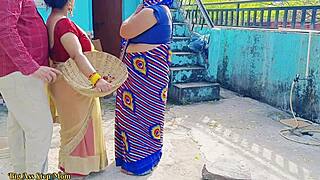 uhh indian outdoor threesome fuckin hot chubby babes n young guy deep