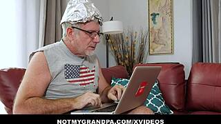 jackie hoffs big tits quiver in passionate old man pounding