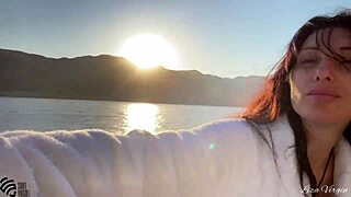 Early morning solo masturbation on a luxury yacht gets me off hard!