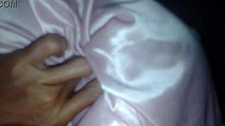 Spreading Big Girl's Tight Shaved Pussy for Creampie Fuck