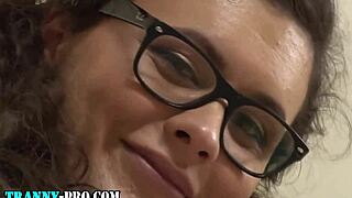 blonde tranny fetish queen strokes wildly