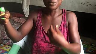 crazy girl smokes casually in room lords stylish outfit