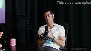 Jow Jow Bora cast Bruna Carlos sheer red lingerie tease