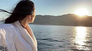 Early morning solo masturbation on a luxury yacht gets me off hard!