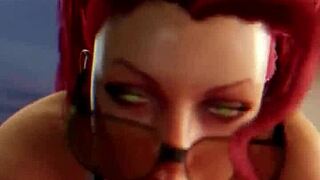 chun li pussy pounded while viper rides cowgirl in dp compilation