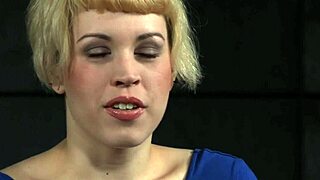 black maledom ties up the bdsm sub, gagging her tight