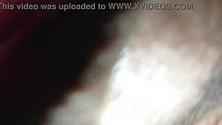 Spreading Big Girl's Tight Shaved Pussy for Creampie Fuck