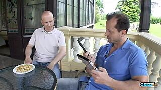 whoa, this brunette maid's huge cock-hungry ass craves anal threesome pounding 🍑💦