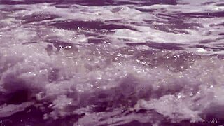 gorgeous 18+ teen agnes strips naked soaking her curves ocean-side