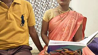 Hot Indian Student Madam Fucks Teacher Hardcore Creampie Shaved Pussy Closeup