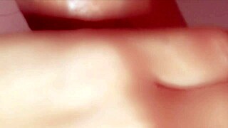 Watch This Japanese Babe Face Fuck Close Up Blowjob