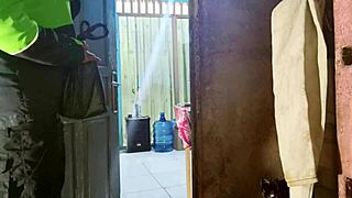 delivery guy catches me fingering wet pussy now he wants to join the fun