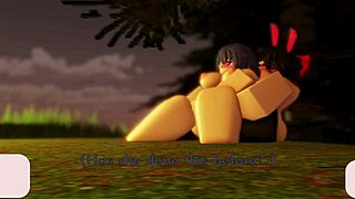 hot roblox lesbians finger each other to squirting orgasms in steamy masturbation play