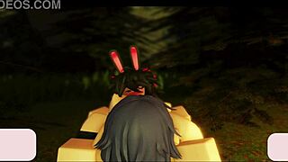 hot roblox lesbians finger each other to squirting orgasms in steamy masturbation play