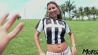 Busty amateur craves deepthroat and sloppy facial from monster cock daddy