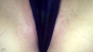 she SAVES his CREAMPIE on PANTIES after wild DATE cuckold thrill