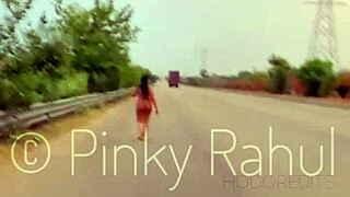 Pinky, dare you strip naked flashing ass on busy Indian highways?