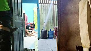 delivery guy catches me fingering wet pussy now he wants to join the fun