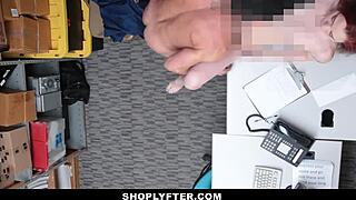 i cassidy michaels got strip searched fucked hard by creepy shop guard