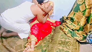telugu wife in red sari craving late night pounding?