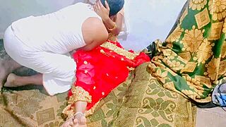 telugu wife in red sari craving late night pounding?