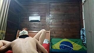 friend caught me jerking then bareback fucks my ass