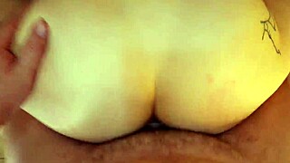 beautiful young babe moans through creampie at sunset cum facial