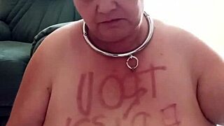 Chienne Marie Shumilie bound and toyed for her master in homemade BDSM