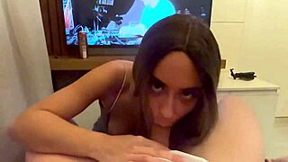 god, this skinny babe slurps my huge cock so hungrily