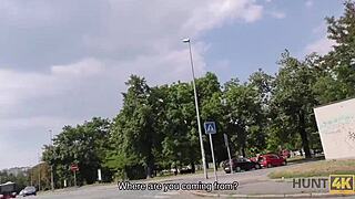 tourist babe fingered and licked for cash quickie in his flat