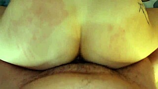 beautiful young babe moans through creampie at sunset cum facial