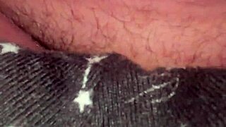 Homemade amateur video captures real couple moments at home casually