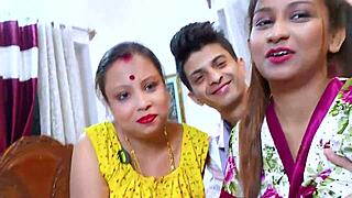 Two Desi Babes Ride Young Cock In Juicy Hardcore Threesome Creampie Action