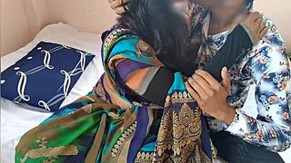 Desi couple's intimate bedroom romp with passionate thrusts and moans