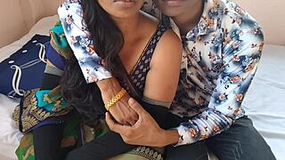 Desi couple's intimate bedroom romp with passionate thrusts and moans