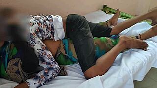 Desi couple's intimate bedroom romp with passionate thrusts and moans