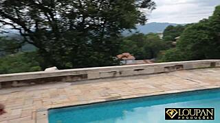 Blonde Vivian Lola assfucked and creampied in amateur hardcore